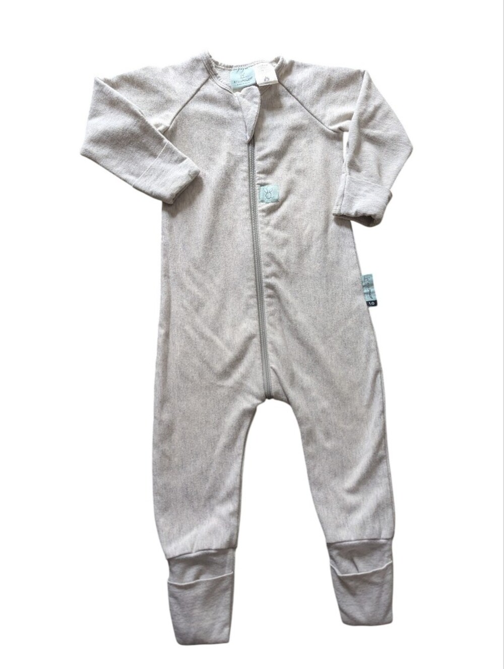 ERGOPOUCH Australia Baby Onesie 6-12M Light Heathered Gray